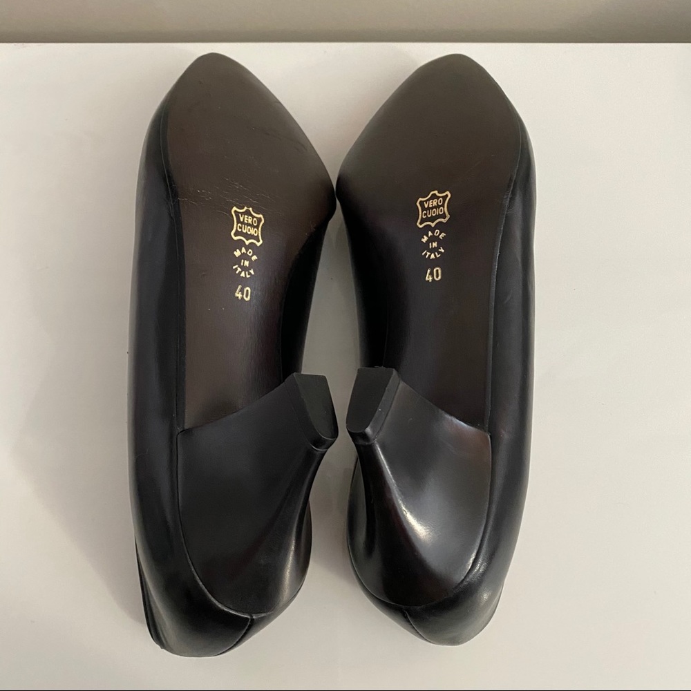 💜4/$20 VINTAGE made in Italy Leather Pumps Heels - Picture 9 of 9